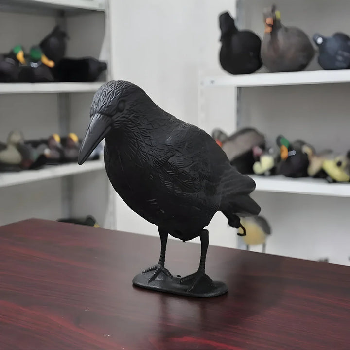 RavenGuard Decorative Raven - Stylish Bird Deterrent for Your Garden
