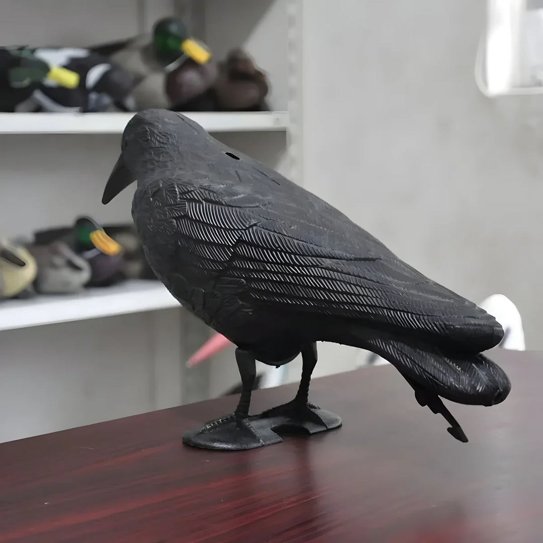 RavenGuard Decorative Raven - Stylish Bird Deterrent for Your Garden