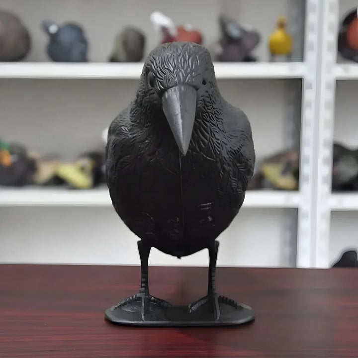 RavenGuard Decorative Raven - Stylish Bird Deterrent for Your Garden