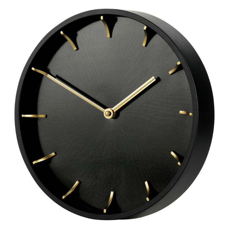 11.5" Modern Wood Wall Clock – Battery Powered