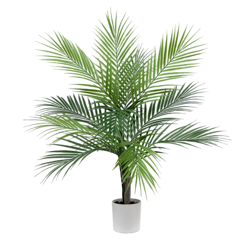 30" Artificial Palm Tree in Vanilla Planter for Indoor Decor