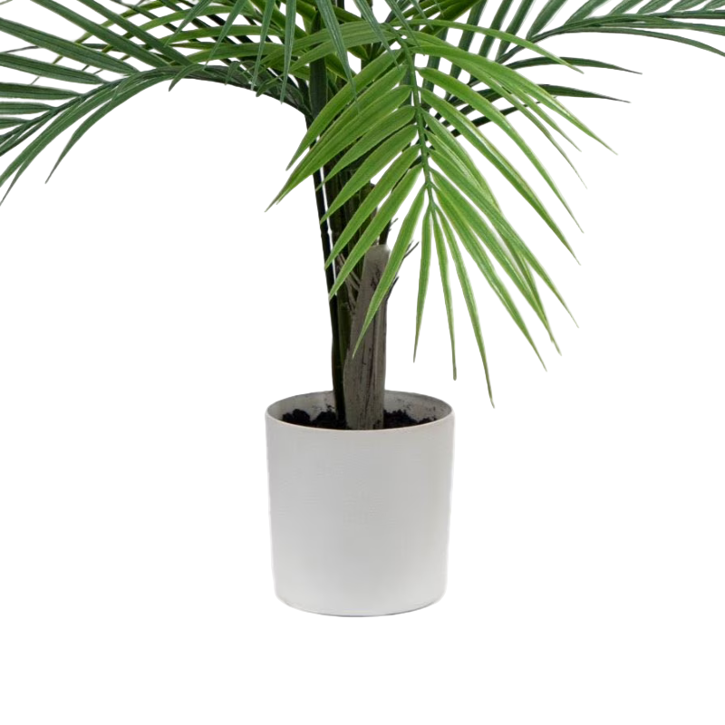 30" Artificial Palm Tree in Vanilla Planter for Indoor Decor