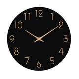 Silent Wooden Wall Clock – Hanging Decorative Clock