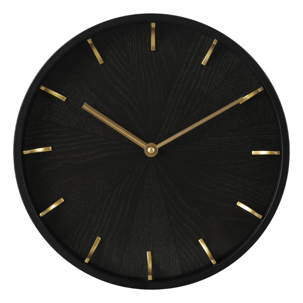 11.5" Modern Wood Wall Clock – Battery Powered