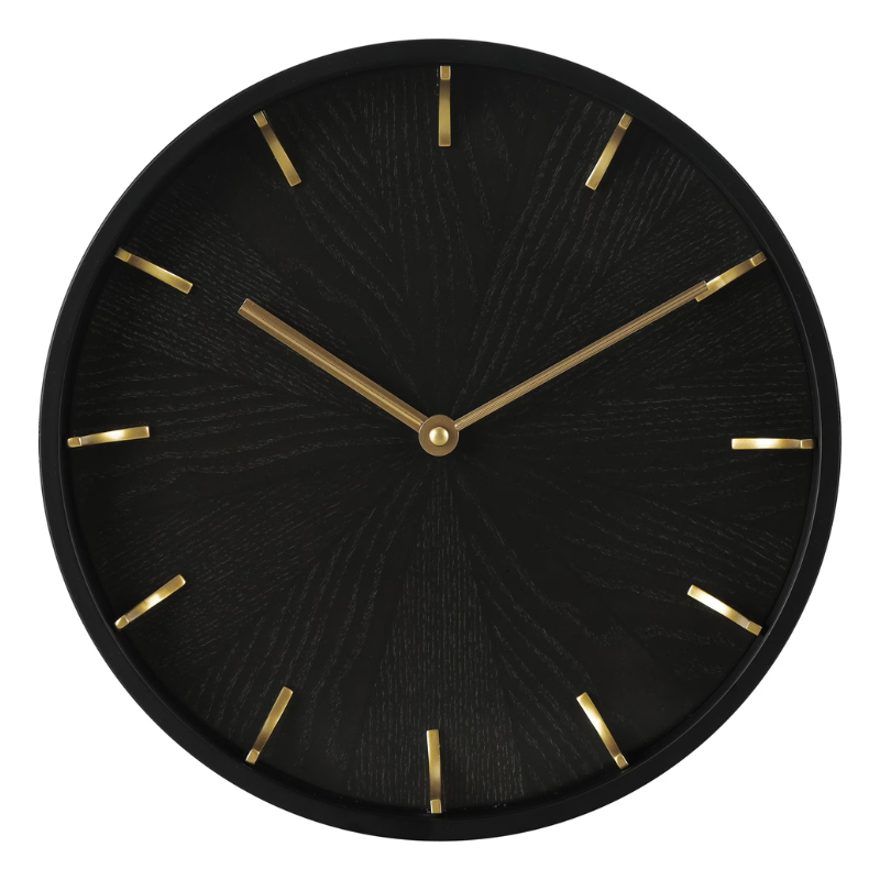 11.5" Modern Wood Wall Clock – Battery Powered