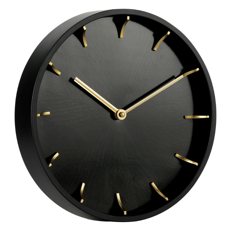 11.5" Modern Wood Wall Clock – Battery Powered
